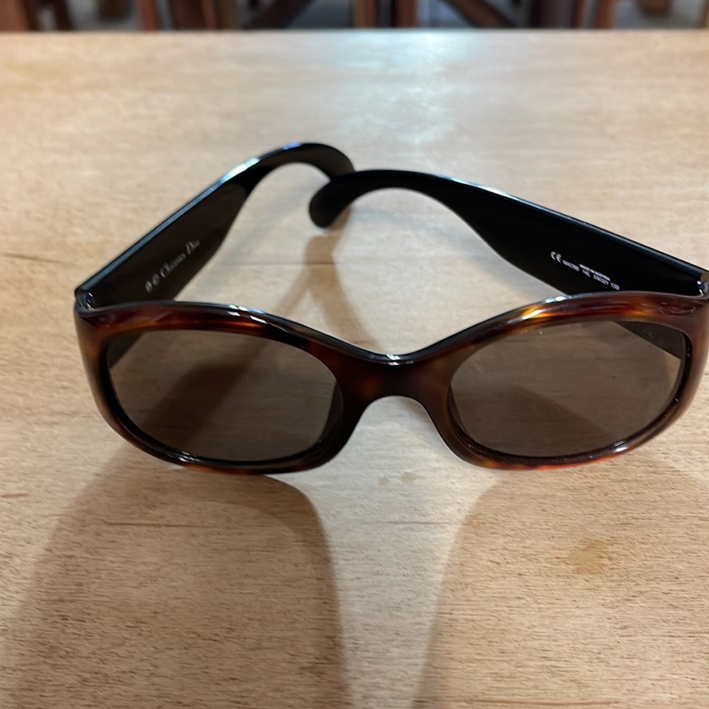 Vintage used Christian Dior Acetate Tortoise Gold Sunglasses Mod Naomi 14L - Picture 3 of 4